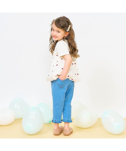 apres les cours(アプレレクール)の「ハートモチーフヘアクリップセット(バレッタ/ヘアクリップ・キッズ・アイボリー/ブルー・FREE)」の11枚目の写真