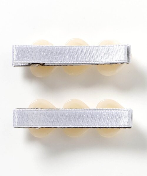 apres les cours(アプレレクール)の「ハートモチーフヘアクリップセット(バレッタ/ヘアクリップ・キッズ・アイボリー/ブルー・FREE)」の19枚目の写真