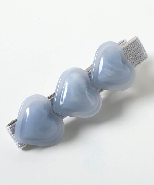 apres les cours(アプレレクール)の「ハートモチーフヘアクリップセット(バレッタ/ヘアクリップ・キッズ・アイボリー/ブルー・FREE)」の20枚目の写真