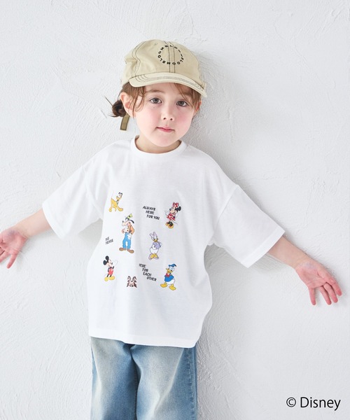 pairmanon(ペアマノン)の「【Disney】【ディズニー】キャラクタープリント 半袖Tシャツ(Tシャツ/カットソー・キッズ・ホワイト/ピンク/ブルー/ブラック・100/110/120/130/140/80/90)」の8枚目の写真