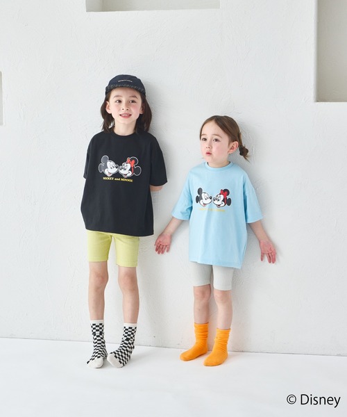 pairmanon(ペアマノン)の「【Disney】【ディズニー】キャラクタープリント 半袖Tシャツ(Tシャツ/カットソー・キッズ・ホワイト/ピンク/ブルー/ブラック・100/110/120/130/140/80/90)」の16枚目の写真