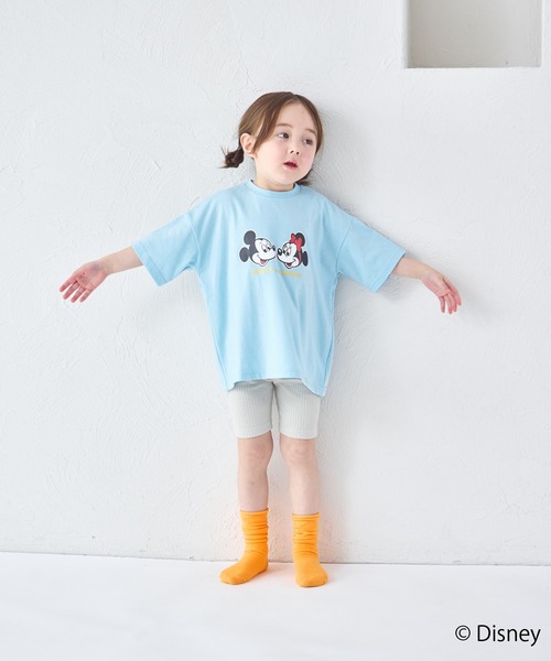 pairmanon(ペアマノン)の「【Disney】【ディズニー】キャラクタープリント 半袖Tシャツ(Tシャツ/カットソー・キッズ・ホワイト/ピンク/ブルー/ブラック・100/110/120/130/140/80/90)」の21枚目の写真