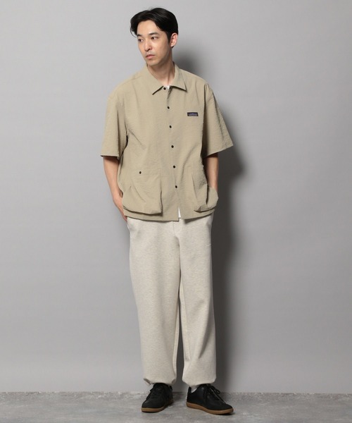 THOUSAND MILE(サウザンドマイル)の「【THOUSAND MILE(サウザンドマイル)】別注半袖シャツ【吸水速乾・UVカット】(シャツ/ブラウス・メンズ・ベージュ/ブラック・MEDIUM/LARGE)」の4枚目の写真