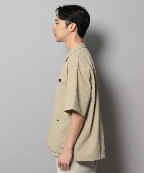 THOUSAND MILE(サウザンドマイル)の「【THOUSAND MILE(サウザンドマイル)】別注半袖シャツ【吸水速乾・UVカット】(シャツ/ブラウス・メンズ・ベージュ/ブラック・MEDIUM/LARGE)」の6枚目の写真