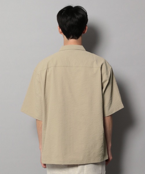 THOUSAND MILE(サウザンドマイル)の「【THOUSAND MILE(サウザンドマイル)】別注半袖シャツ【吸水速乾・UVカット】(シャツ/ブラウス・メンズ・ベージュ/ブラック・MEDIUM/LARGE)」の7枚目の写真