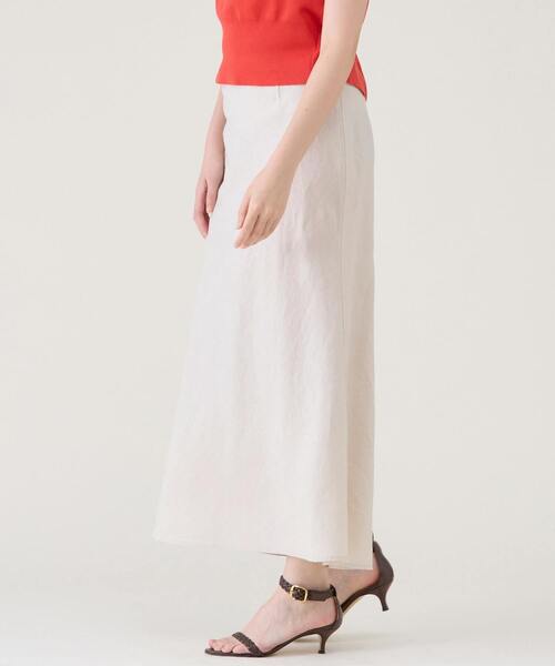 martinique（マルティニーク）の「ウォッシュリネンスカート（セットアップ可）（スカート・レディース・ブラック/レッド/キナリ・1/2）」の11枚目の写真