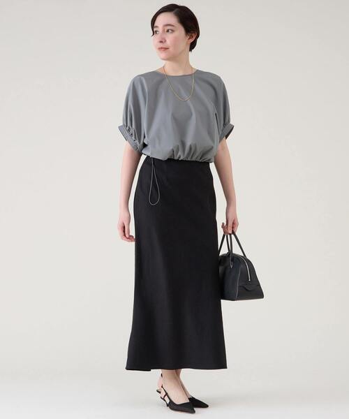 martinique（マルティニーク）の「ウォッシュリネンスカート（セットアップ可）（スカート・レディース・ブラック/レッド/キナリ・1/2）」の19枚目の写真