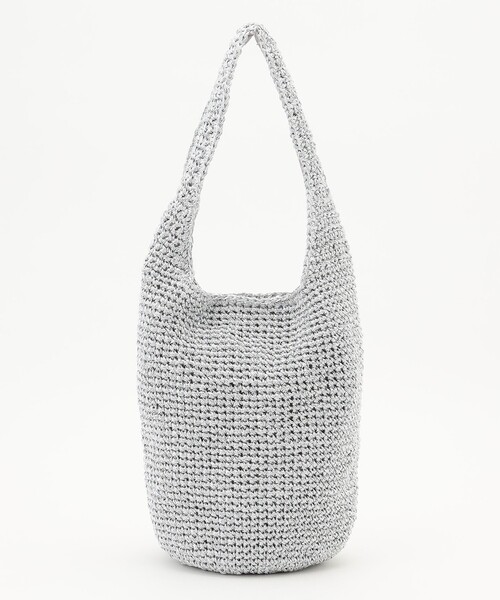 ANY（エニィ）の「雑材トートバッグ（ショルダーバッグ・レディース・ブラック系/シルバー系・F）」の2枚目の写真