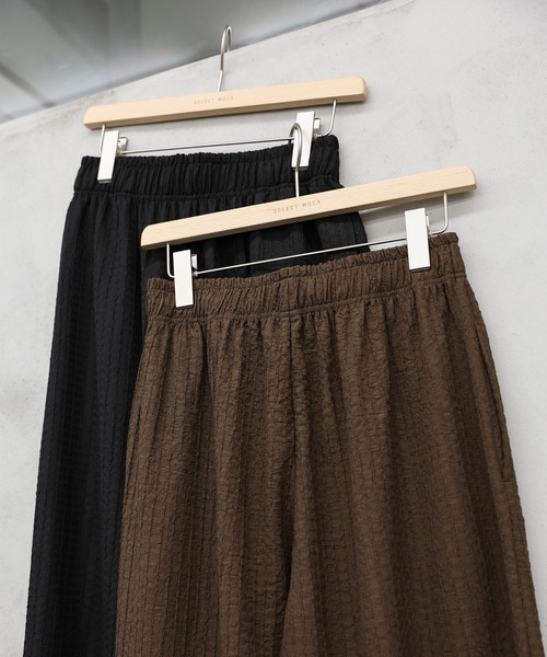 select MOCA(セレクトモカ)の「エンブロイダリーイージーパンツ(その他パンツ・レディース・ブラウン/ブラック・FREE)」の12枚目の写真