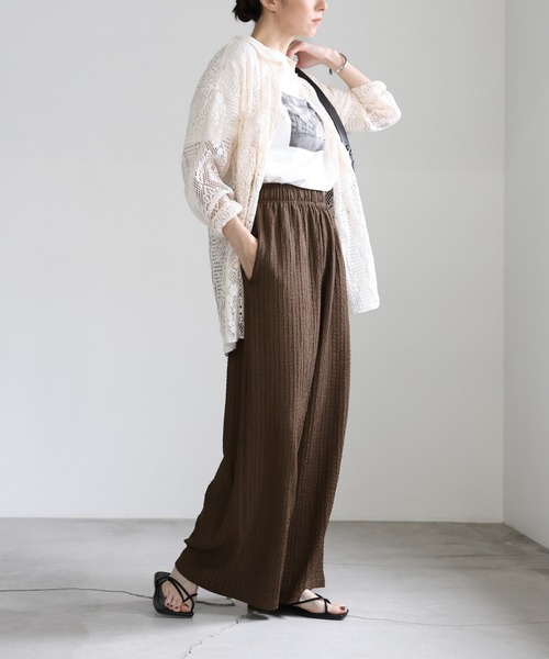 select MOCA(セレクトモカ)の「エンブロイダリーイージーパンツ(その他パンツ・レディース・ブラウン/ブラック・FREE)」の22枚目の写真