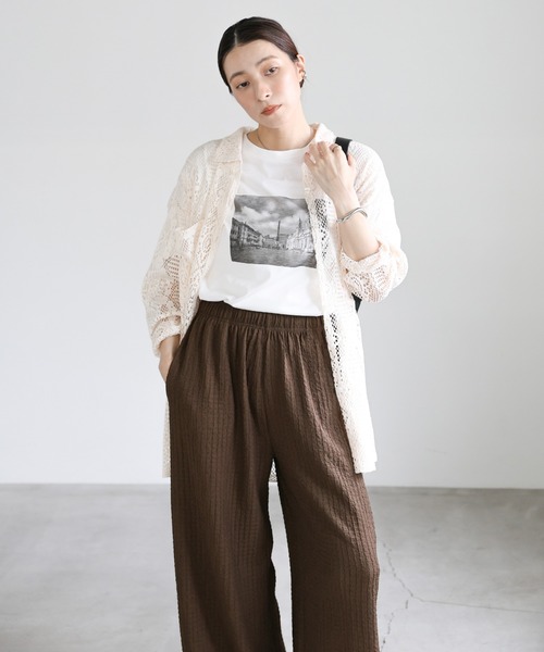 select MOCA(セレクトモカ)の「エンブロイダリーイージーパンツ(その他パンツ・レディース・ブラウン/ブラック・FREE)」の15枚目の写真