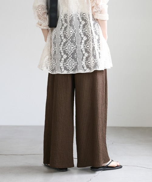 select MOCA(セレクトモカ)の「エンブロイダリーイージーパンツ(その他パンツ・レディース・ブラウン/ブラック・FREE)」の14枚目の写真