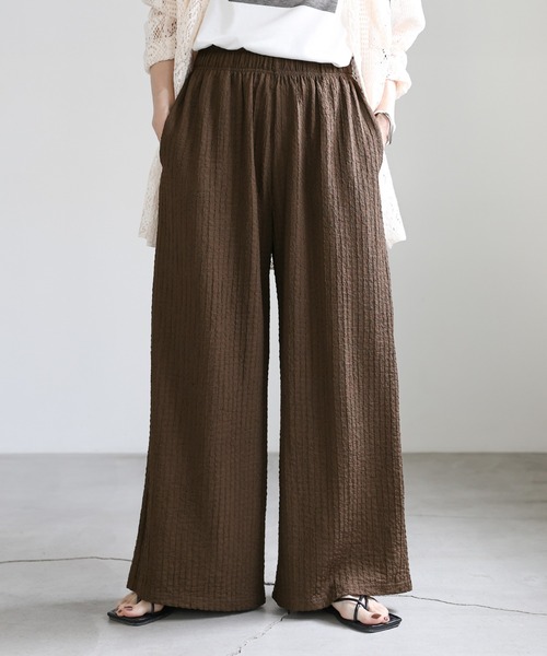 select MOCA(セレクトモカ)の「エンブロイダリーイージーパンツ(その他パンツ・レディース・ブラウン/ブラック・FREE)」の21枚目の写真