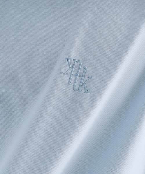 tk.TAKEO KIKUCHI（ティーケータケオキクチ）の「【マシンウォッシャブル】ハイゲージジャージストレッチポロシャツ（ポロシャツ・メンズ・ホワイト/ネイビー/サックスブルー・02/03）」の12枚目の写真