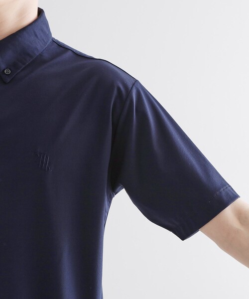 tk.TAKEO KIKUCHI（ティーケータケオキクチ）の「【マシンウォッシャブル】ハイゲージジャージストレッチポロシャツ（ポロシャツ・メンズ・ホワイト/ネイビー/サックスブルー・02/03）」の21枚目の写真