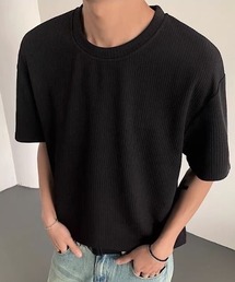 ポリエステルリブ編みTシャツ