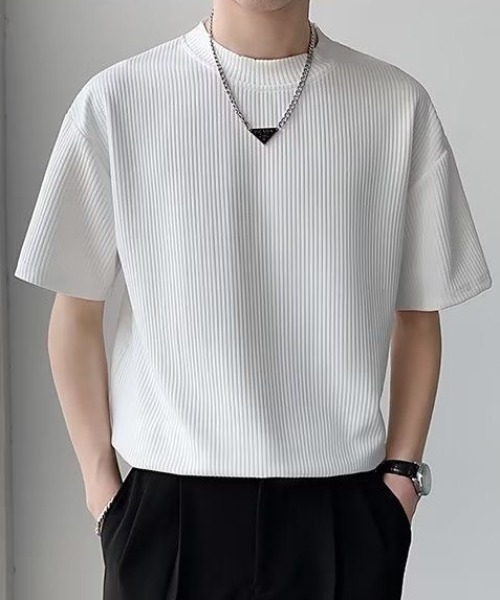 セール】ポリエステルリブ編みTシャツ（Tシャツ/カットソー