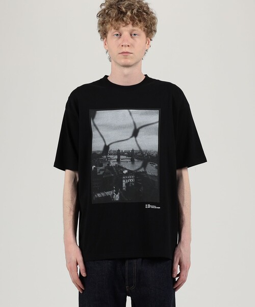 THE INTERNATIONAL IMAGES（インターナショルナルイメージズ）の「THE INTERNATIONAL IMAGES COLLECTION Cloudy City 2015 コットン Tシャツ（Tシャツ/カットソー・メンズ・ブラック系その他/ホワイト系その他・M/L）」の3枚目の写真