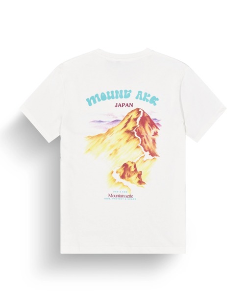 PICTURE ORGANIC CLOTHING(ピクチャーオーガニッククロージング)の「【PICTURE/ピクチャー】D&S MOUNT AKA TEE バックプリント ワンポイント Tシャツ(Tシャツ/カットソー・メンズ・ホワイト・MEDIUM/LARGE)」の1枚目の写真