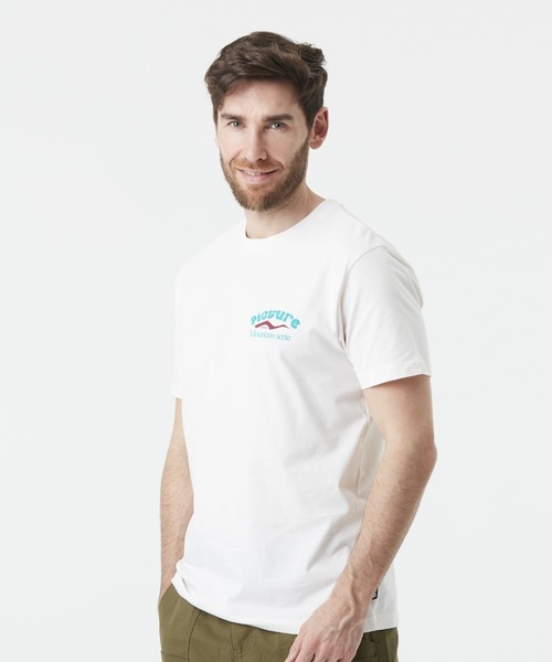 PICTURE ORGANIC CLOTHING(ピクチャーオーガニッククロージング)の「【PICTURE/ピクチャー】D&S MOUNT AKA TEE バックプリント ワンポイント Tシャツ(Tシャツ/カットソー・メンズ・ホワイト・MEDIUM/LARGE)」の6枚目の写真