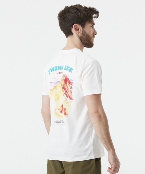 PICTURE ORGANIC CLOTHING(ピクチャーオーガニッククロージング)の「【PICTURE/ピクチャー】D&S MOUNT AKA TEE バックプリント ワンポイント Tシャツ(Tシャツ/カットソー・メンズ・ホワイト・MEDIUM/LARGE)」の5枚目の写真