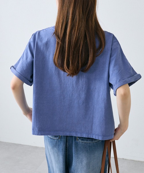 PUAL CE CIN（ピュアルセシン）の「カレッジロゴショートＴシャツ（Tシャツ/カットソー・レディース・チャコールグレー/オフホワイト/ピンク/ブルー・FREE）」の21枚目の写真