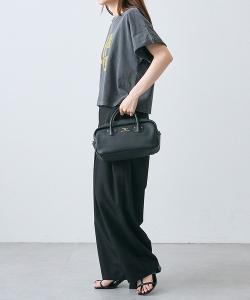 PUAL CE CIN（ピュアルセシン）の「カレッジロゴショートＴシャツ（Tシャツ/カットソー・レディース・チャコールグレー/オフホワイト/ピンク/ブルー・FREE）」の13枚目の写真