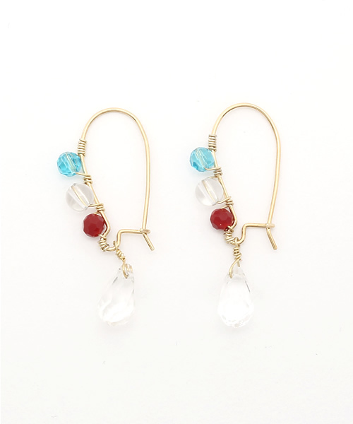 チャイハネ（チャイハネ）の「【チャイハネ】NEWバースデーストーンピアス（ピアス（両耳用）・レディース・ブラック/その他6/ブルー/その他9/ピンク/グリーン/レッド/アクア/ホワイト/イエロー/パープル/その他5・FREE）」の2枚目の写真