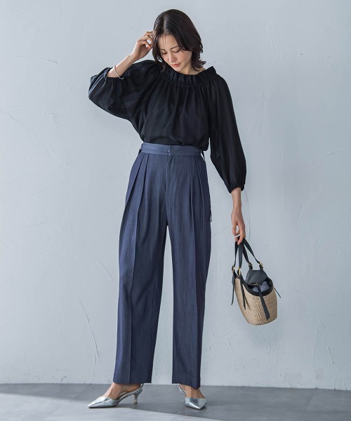 LAUTREAMONT（ロートレアモン）の「２WAYオフショルダーブラウス≪洗濯機で洗える≫（シャツ/ブラウス・レディース・オフホワイト/ブラック・9号）」の11枚目の写真