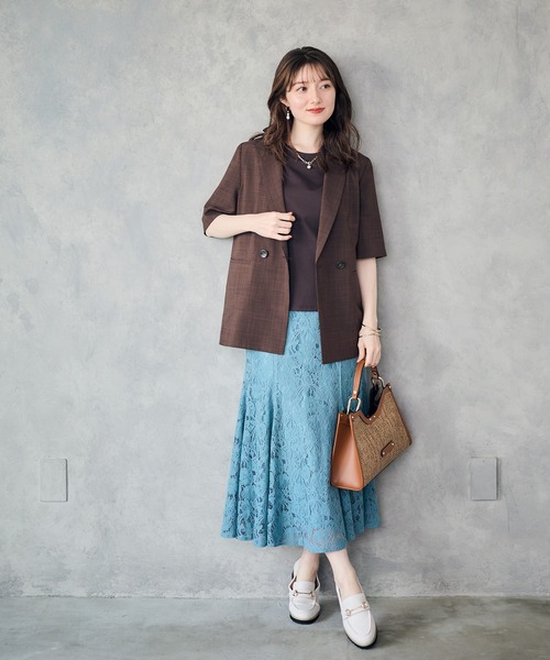 12Twelve Agenda（トゥエルブ　アジェンダ）の「レースマーメイドスカート（スカート・レディース・ブラック/ブルーグリーン・S/M）」の9枚目の写真