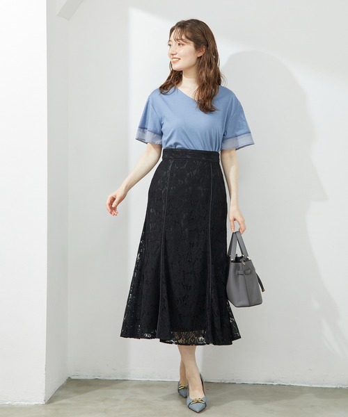 12Twelve Agenda（トゥエルブ　アジェンダ）の「レースマーメイドスカート（スカート・レディース・ブラック/ブルーグリーン・S/M）」の15枚目の写真