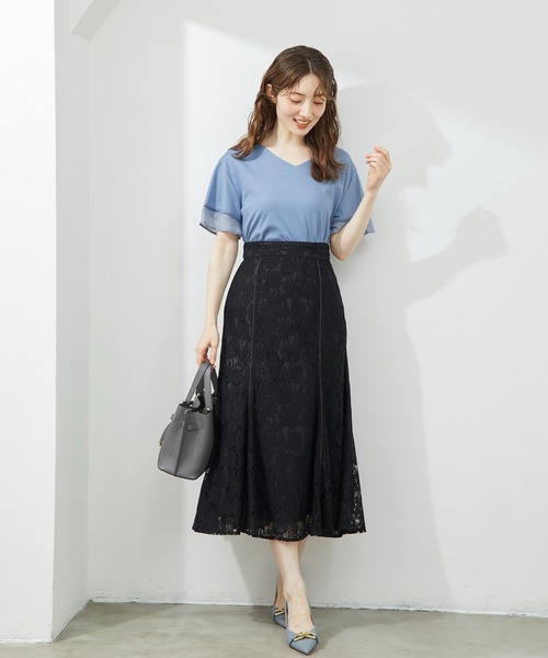 12Twelve Agenda（トゥエルブ　アジェンダ）の「レースマーメイドスカート（スカート・レディース・ブラック/ブルーグリーン・S/M）」の16枚目の写真