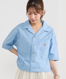 【Dickies】オープンカラークロップドシャツ
