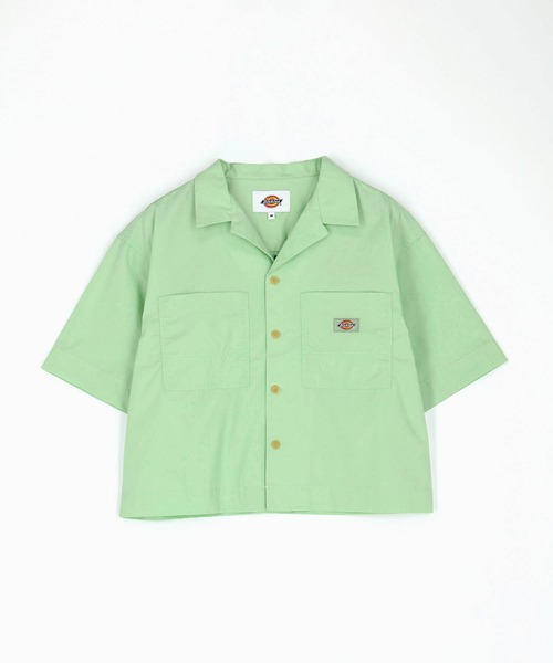 Dickies】オープンカラークロップドシャツ（シャツ/ブラウス