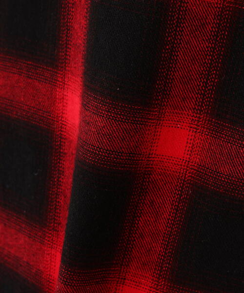 DANKE SCHON(ダンケシェーン)の「DankeSchon/ダンケシェーン/OMBRE CHECK DAMEGE S/S SHIRTS(シャツ/ブラウス・レディース・ブルー/レッド/ブラック・M/L)」の7枚目の写真