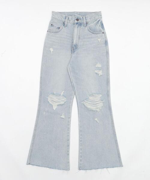 WEGO(ウィゴー)の「WEGO/ダメージフレアデニムパンツ(デニムパンツ・レディース・コバルトブルー/スカイブルー・SMALL/MEDIUM)」の18枚目の写真
