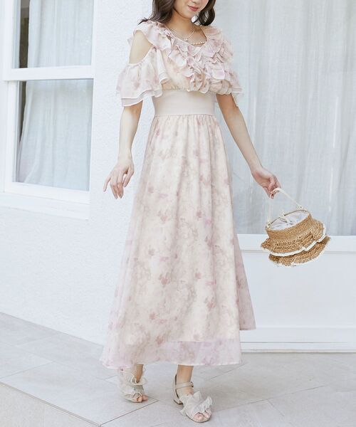 MAJESTIC LEGON（マジェスティックレゴン）の「マルチwayフリルコルセットワンピ（ワンピース・レディース・イエロー系その他/ブルー系その他2/ピンク系その他2・SMALL/MEDIUM）」の10枚目の写真