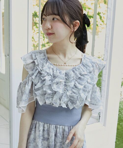 MAJESTIC LEGON（マジェスティックレゴン）の「マルチwayフリルコルセットワンピ（ワンピース・レディース・イエロー系その他/ブルー系その他2/ピンク系その他2・SMALL/MEDIUM）」の17枚目の写真