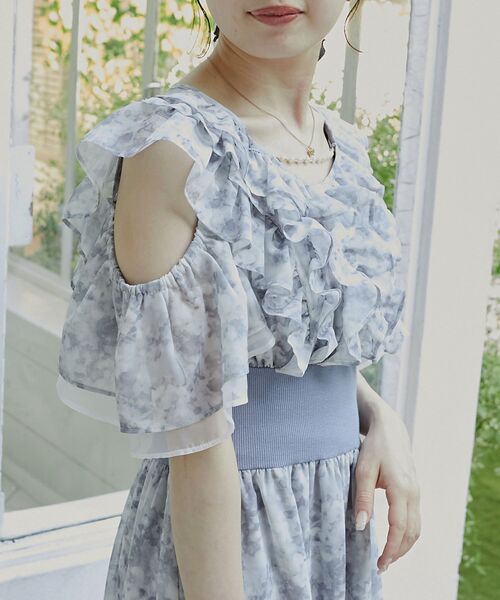 MAJESTIC LEGON（マジェスティックレゴン）の「マルチwayフリルコルセットワンピ（ワンピース・レディース・イエロー系その他/ブルー系その他2/ピンク系その他2・SMALL/MEDIUM）」の18枚目の写真