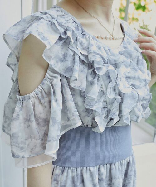 MAJESTIC LEGON（マジェスティックレゴン）の「マルチwayフリルコルセットワンピ（ワンピース・レディース・イエロー系その他/ブルー系その他2/ピンク系その他2・SMALL/MEDIUM）」の20枚目の写真