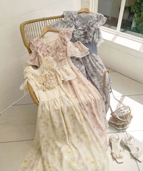 MAJESTIC LEGON（マジェスティックレゴン）の「マルチwayフリルコルセットワンピ（ワンピース・レディース・イエロー系その他/ブルー系その他2/ピンク系その他2・SMALL/MEDIUM）」の21枚目の写真