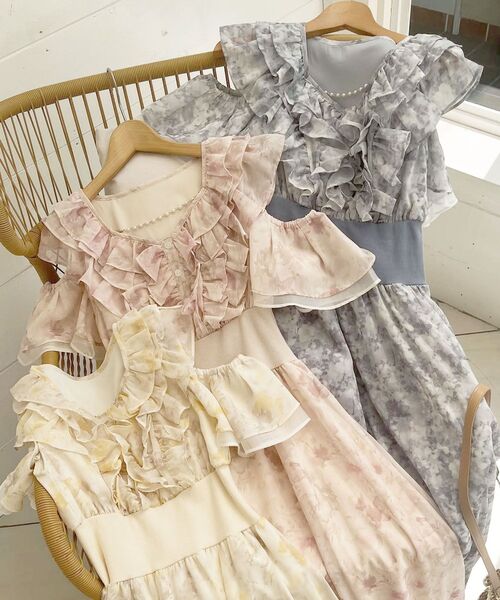 MAJESTIC LEGON（マジェスティックレゴン）の「マルチwayフリルコルセットワンピ（ワンピース・レディース・イエロー系その他/ブルー系その他2/ピンク系その他2・SMALL/MEDIUM）」の22枚目の写真