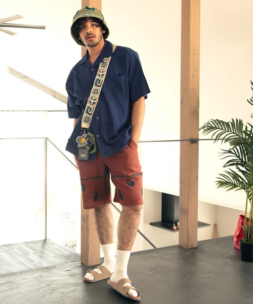 チャイハネ(チャイハネ)の「【チャイハネ】ラジペMEN'S刺繍ハーフパンツ(その他パンツ・メンズ・ブラウン/ホワイト/ブラック・FREE)」の14枚目の写真
