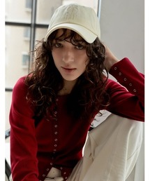 Re:EDIT | [2025 SUMMER COLLECTION]コットンピグメントロゴ刺繍キャップ(キャップ)