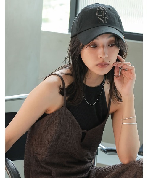 Re:EDIT（リエディ）の「[2025 SUMMER COLLECTION]コットンピグメントロゴ刺繍キャップ（キャップ・レディース・ブラック/ホワイト/ピンク/ミント・FREE）」の13枚目の写真