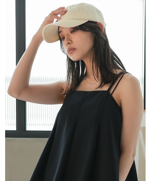 Re:EDIT（リエディ）の「[2025 SUMMER COLLECTION]コットンピグメントロゴ刺繍キャップ（キャップ・レディース・ブラック/ホワイト/ピンク/ミント・FREE）」の9枚目の写真