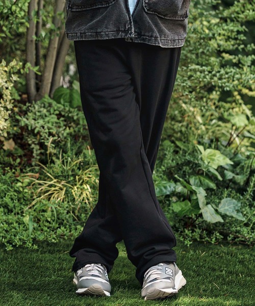 CAMBIO(カンビオ)の「mp13796- Semi Flare Silhouette Sweat Pants スウェットパンツ(スウェットパンツ・メンズ・ブラック/ミックスグレー/チャコールグレー・S/M/L)」の5枚目の写真