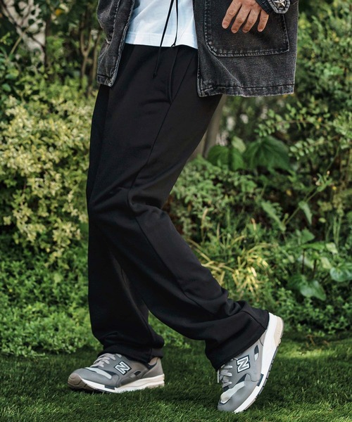 CAMBIO(カンビオ)の「mp13796- Semi Flare Silhouette Sweat Pants スウェットパンツ(スウェットパンツ・メンズ・ブラック/ミックスグレー/チャコールグレー・S/M/L)」の6枚目の写真