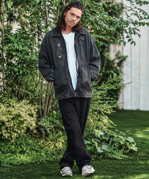 CAMBIO(カンビオ)の「mp13796- Semi Flare Silhouette Sweat Pants スウェットパンツ(スウェットパンツ・メンズ・ブラック/ミックスグレー/チャコールグレー・S/M/L)」の7枚目の写真