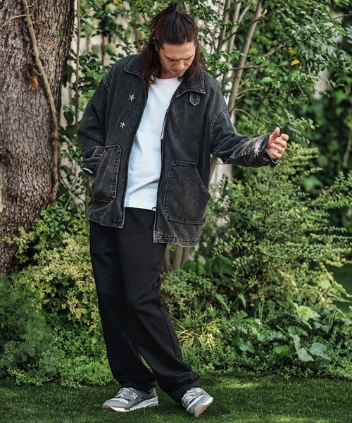 CAMBIO(カンビオ)の「mp13796- Semi Flare Silhouette Sweat Pants スウェットパンツ(スウェットパンツ・メンズ・ブラック/ミックスグレー/チャコールグレー・S/M/L)」の8枚目の写真